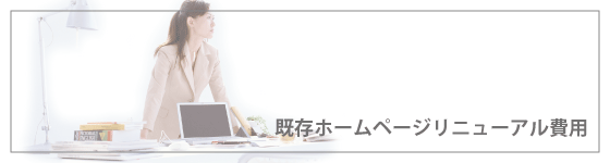 既存ホームページリニューアル制作費用